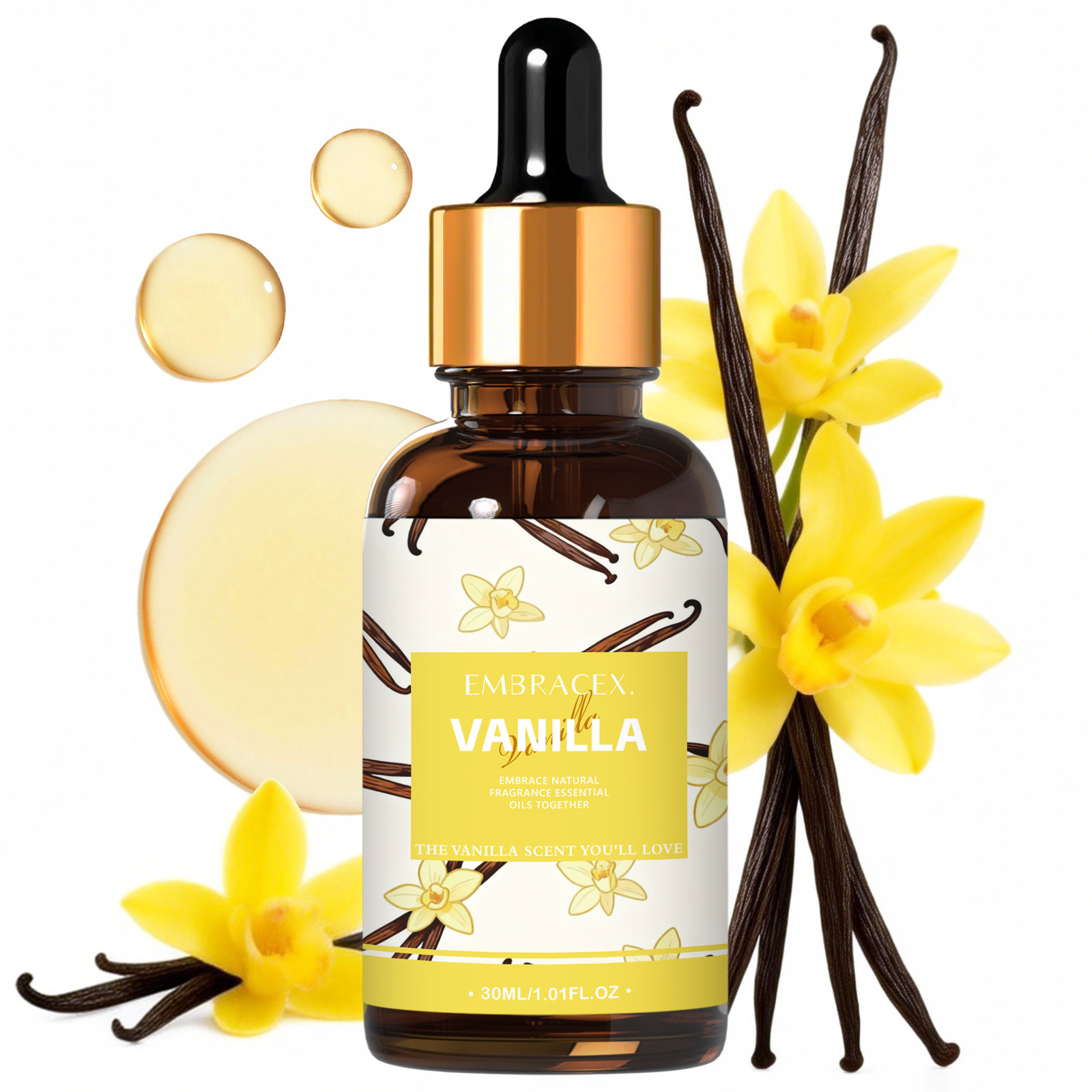 Candle Making Oils - 30ml Vanilla Essential Oil Perfume Skincare