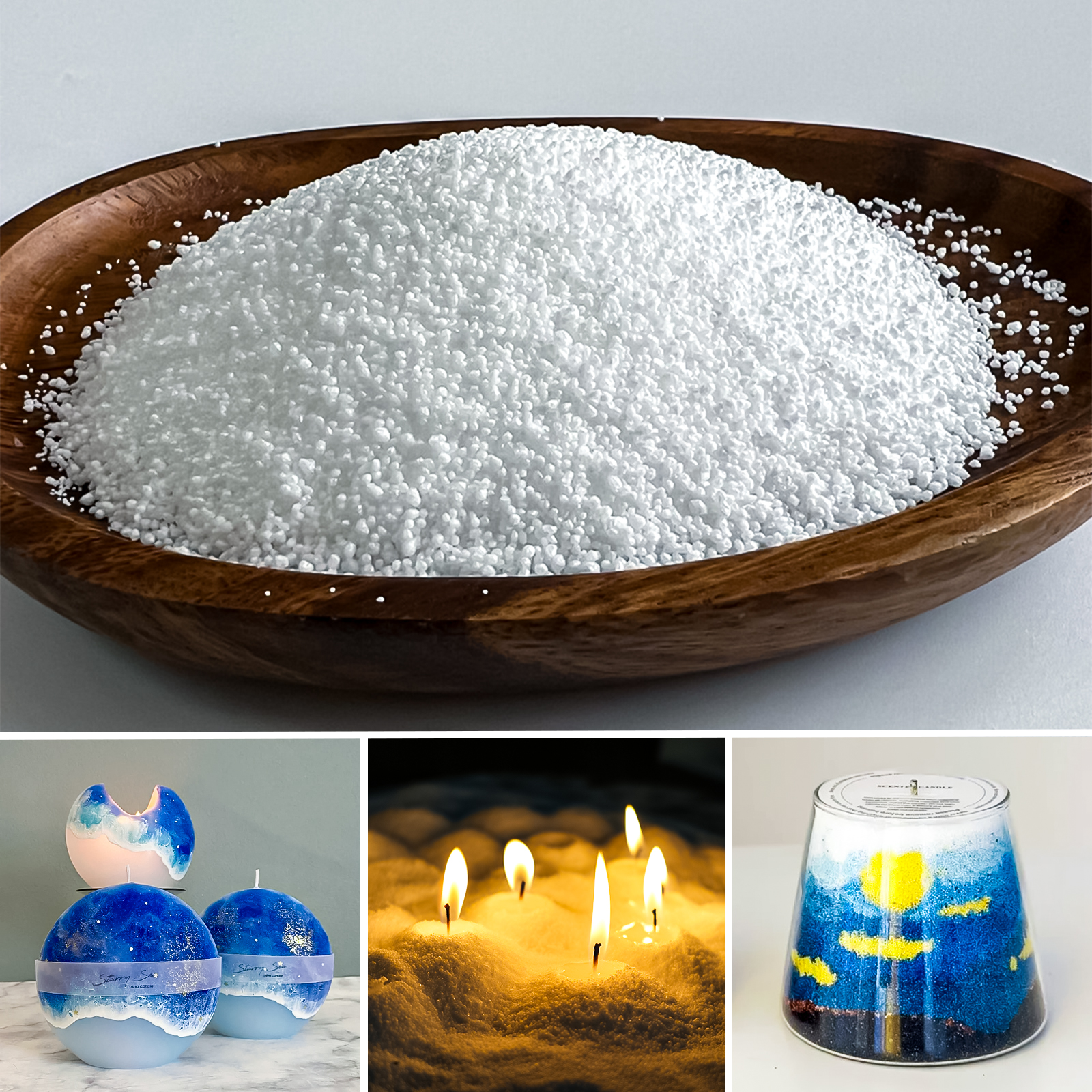 Candle Making Reno - 500g-1kg Sand Wax Ice Flower Wax