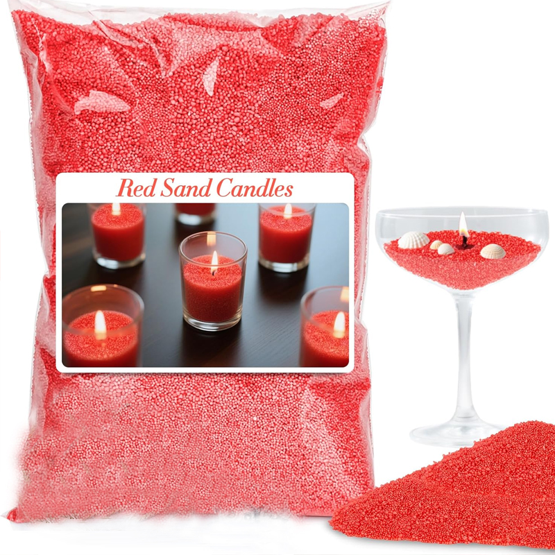 Candle Making Kit - 100G Green White Red Sand Pearled