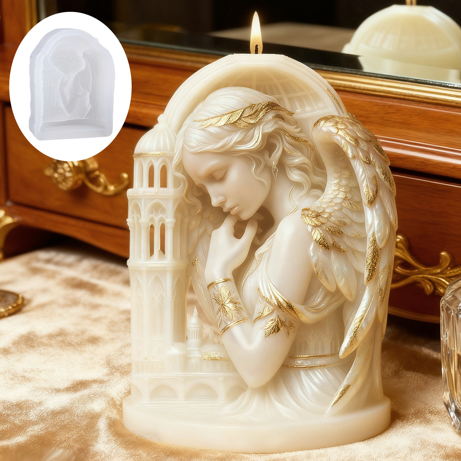 Candle Making Design - Angel Candle Mold Creative Scented Candle
