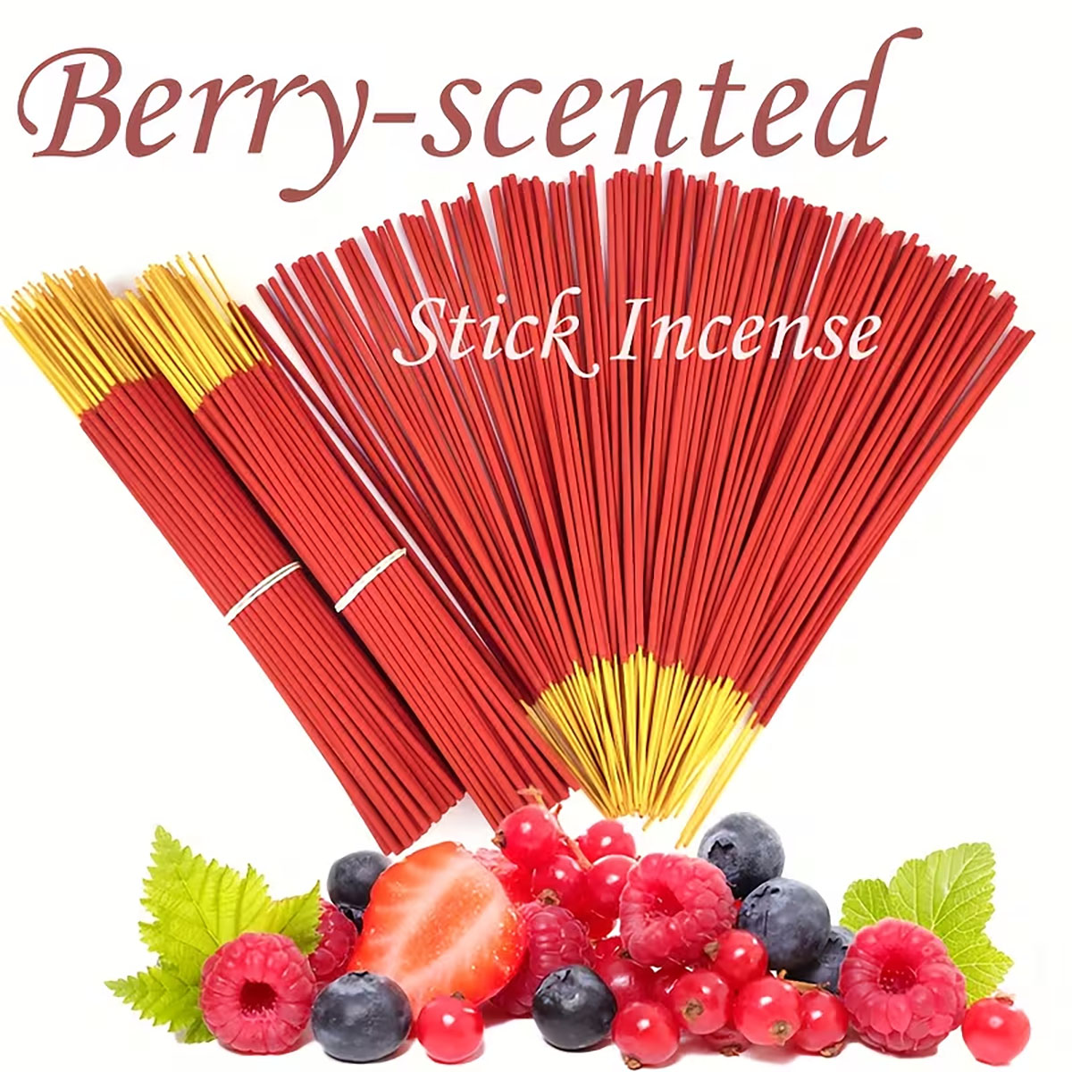 Uv Inhibitor Candle - Wild Strawberry Incense Stick - 25.5cm