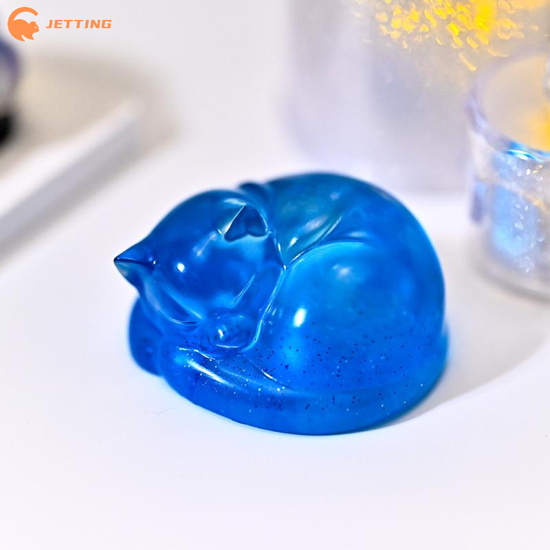 Candle Making Design - 1PCS Sleeping Cat Dog Ornament Silicone