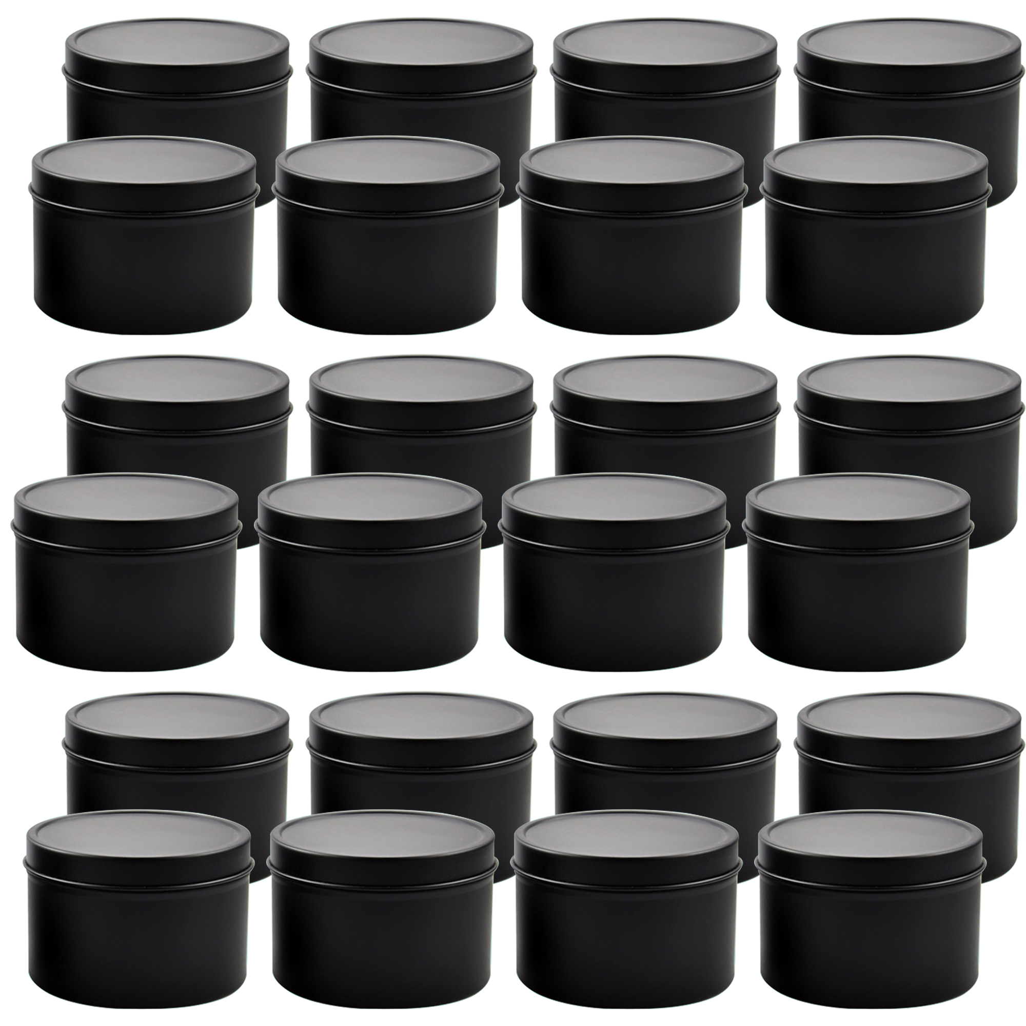 Candle Making Glass - 4oz/ 8oz Candle tins with lids,Christmas