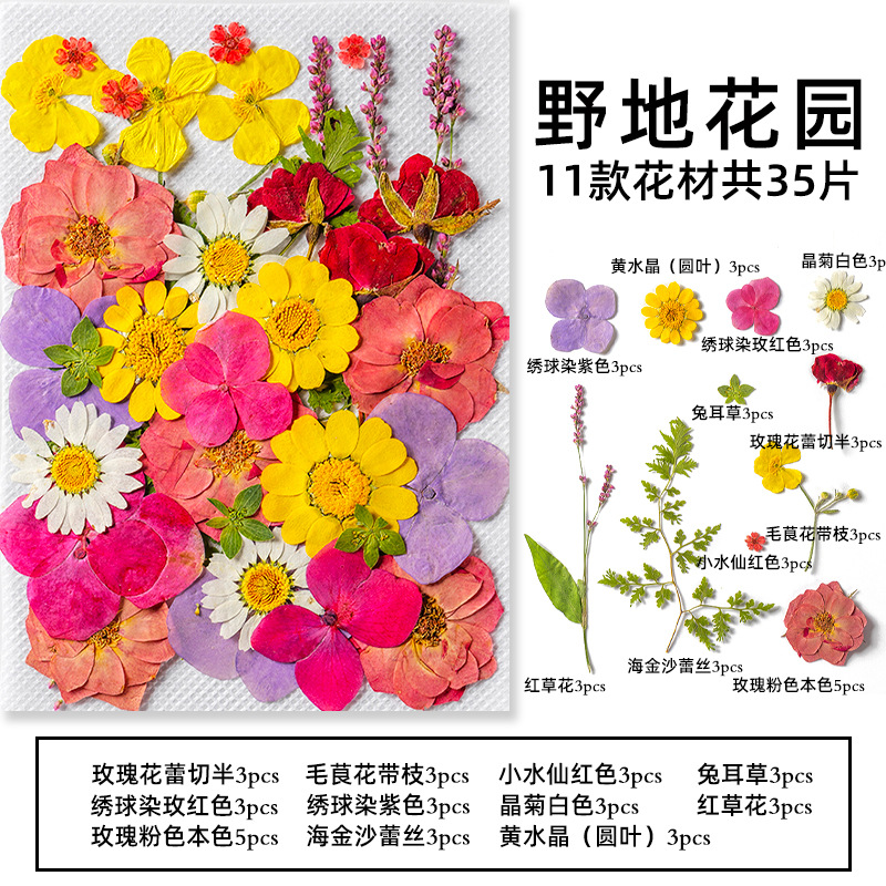 Candle Making Set - 35Pcs10 Set of Dried Flowers and