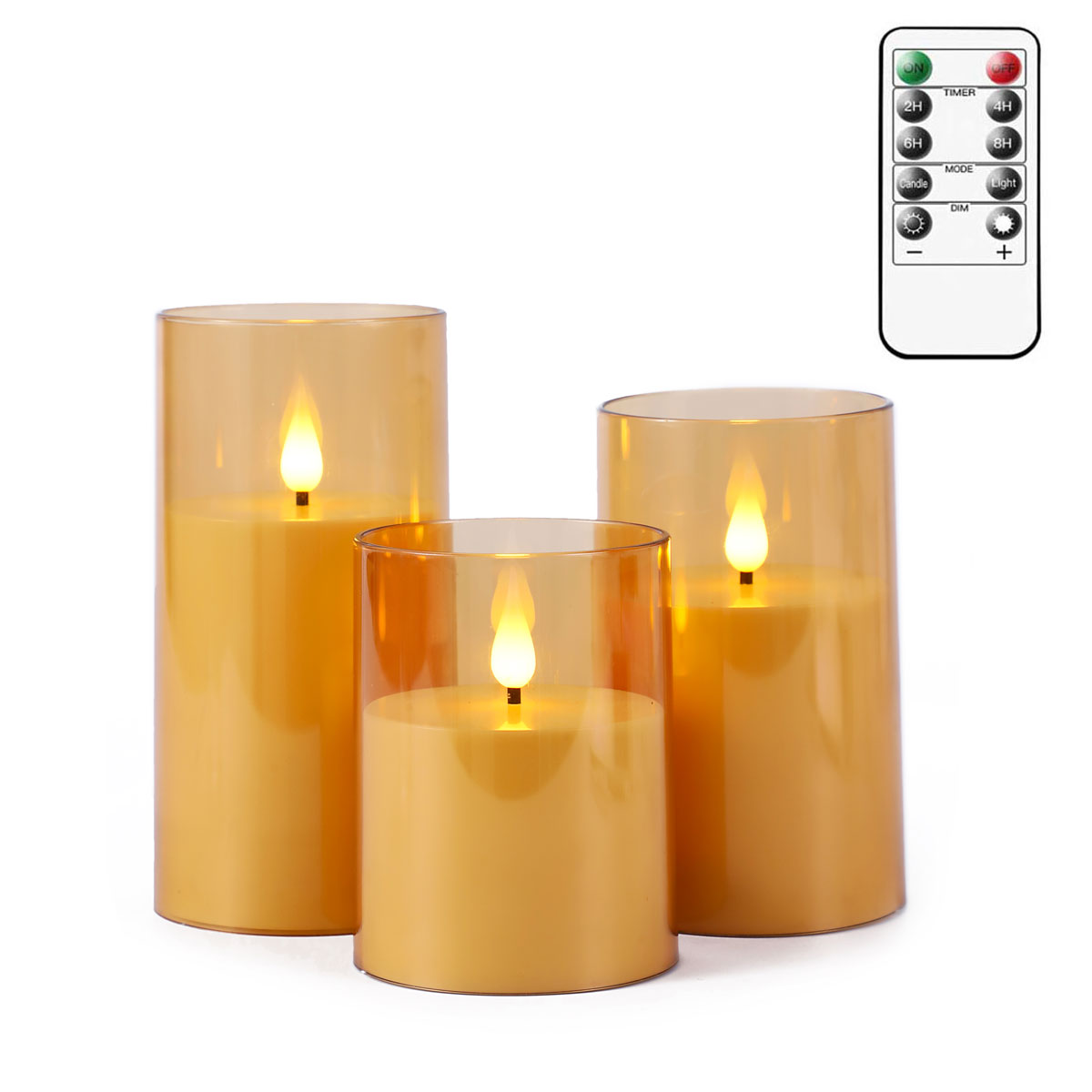 Candle Making Glass - 1 or 3 Pcs Grey/Gold Acrylic