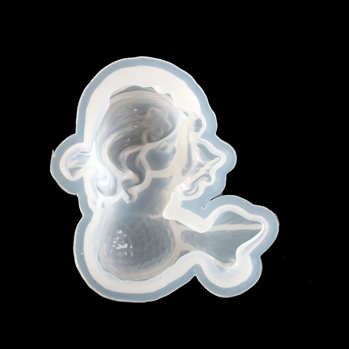 Candle Making Design - Cute Cartoon Mermaid Silicone Mold, 3D