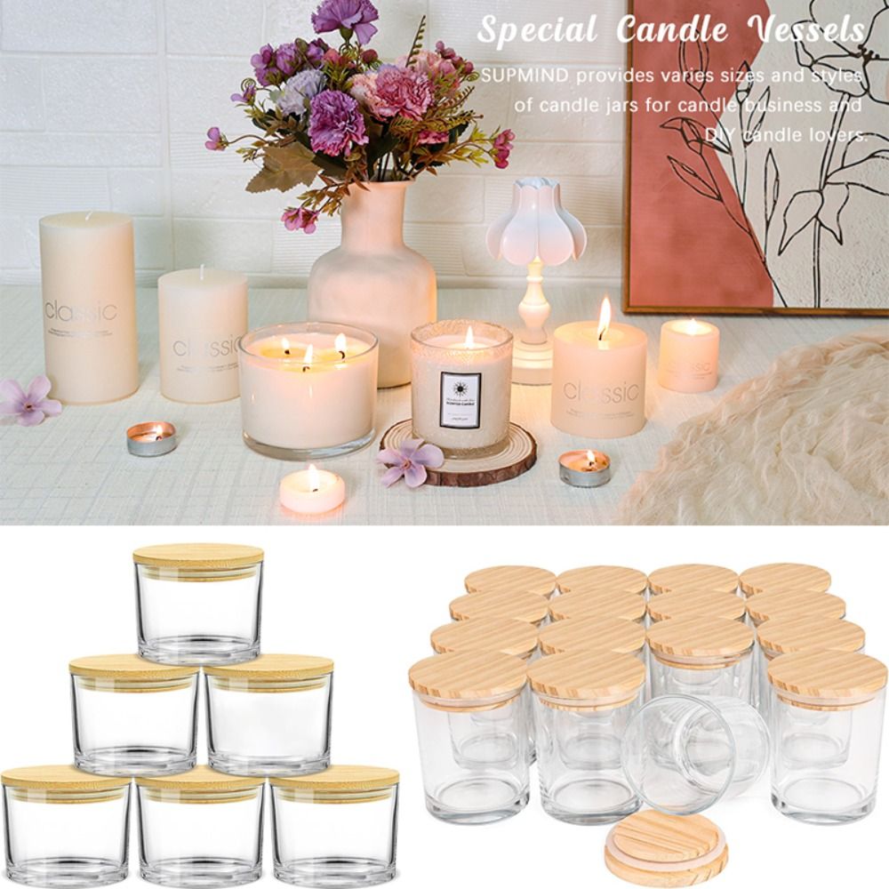Clear Glass Candle Jars Transp - Candle Making Glass 리뷰 및 가격