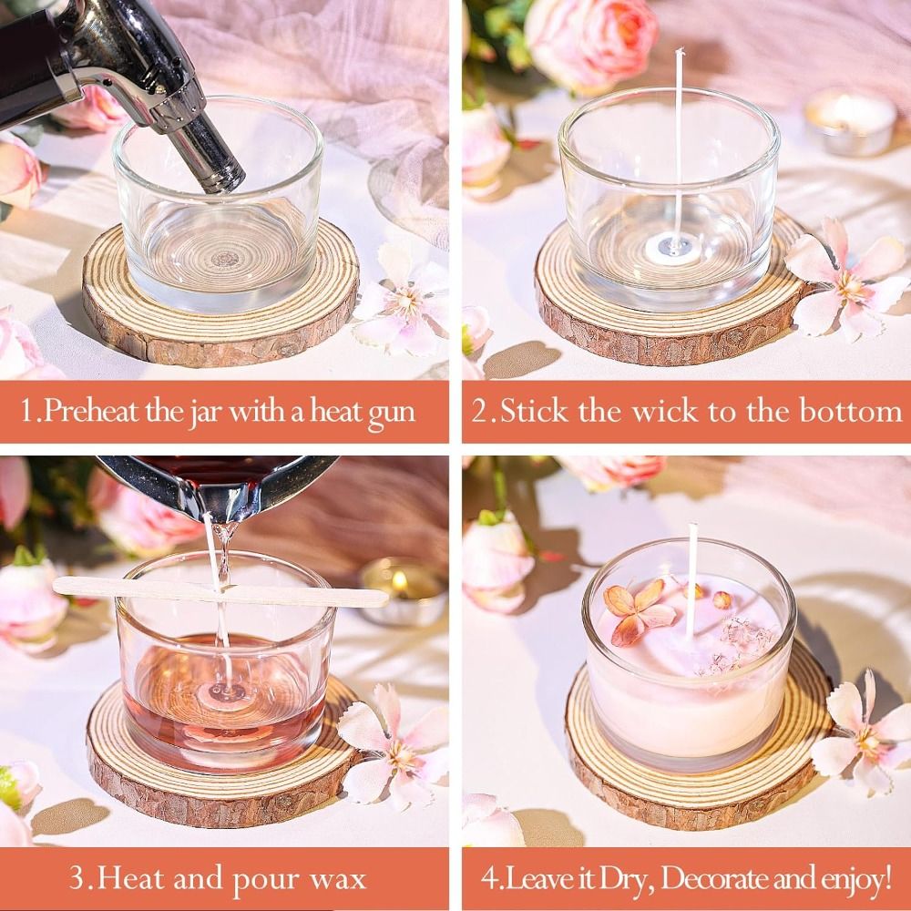 Clear Glass Candle Jars Transp - Candle Making Glass 리뷰 및 가격