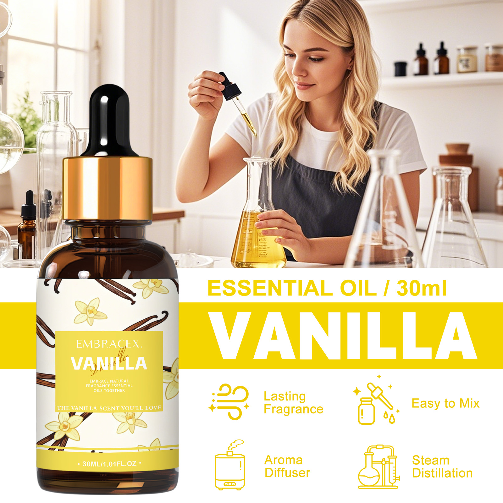 30ml Vanilla Essential Oil Per - Candle Making Oils 리뷰 및 가격