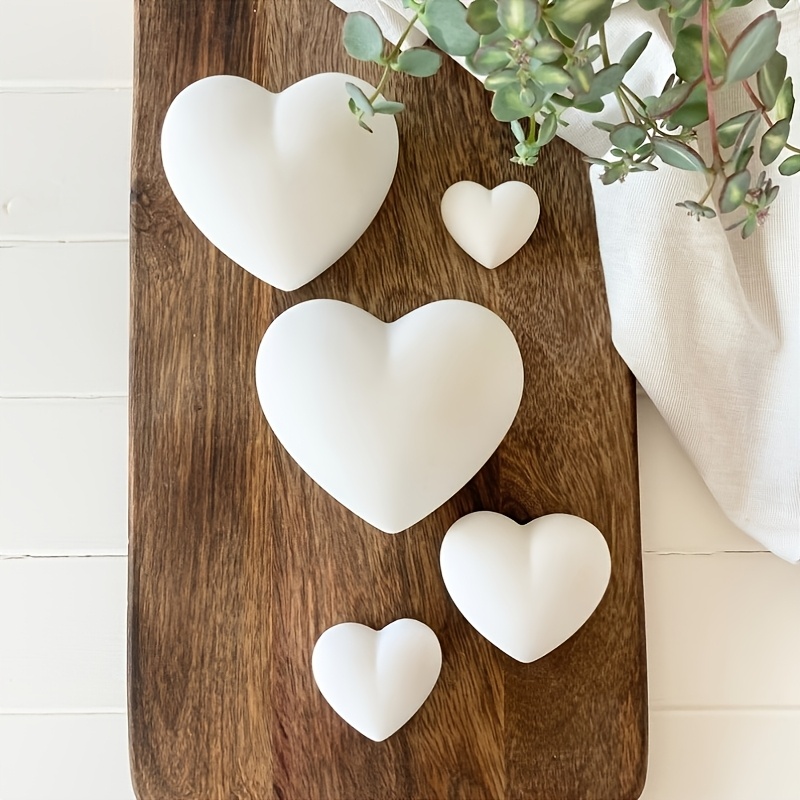 5pcs Heart-Shaped Gypsum Candl - Candle Making Design 리뷰 및 가격