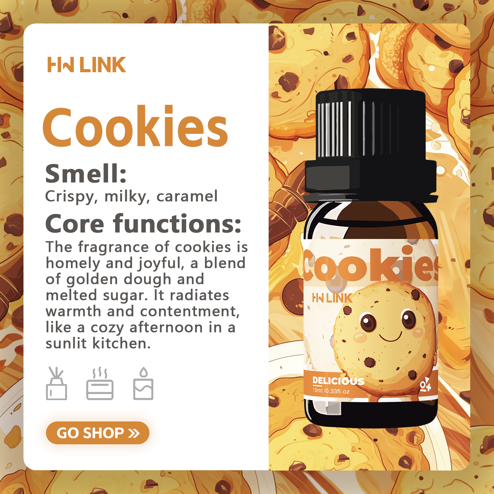 10ml Cookies Essential Oils Pe - Candle Making Oils 리뷰 및 가격