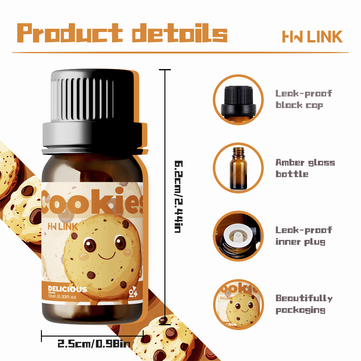 10ml Cookies Essential Oils Pe - Candle Making Oils 리뷰 및 가격