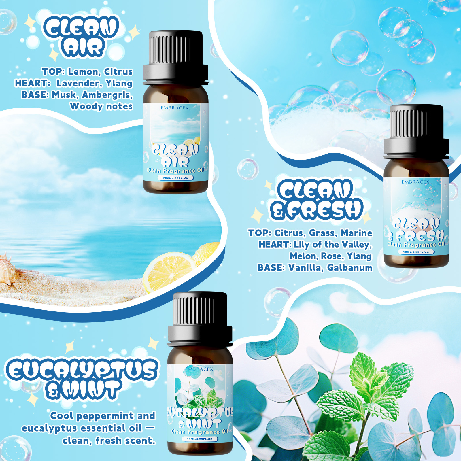 10ml Clean Air Essential Oil L - Candle Making Oils 리뷰 및 가격