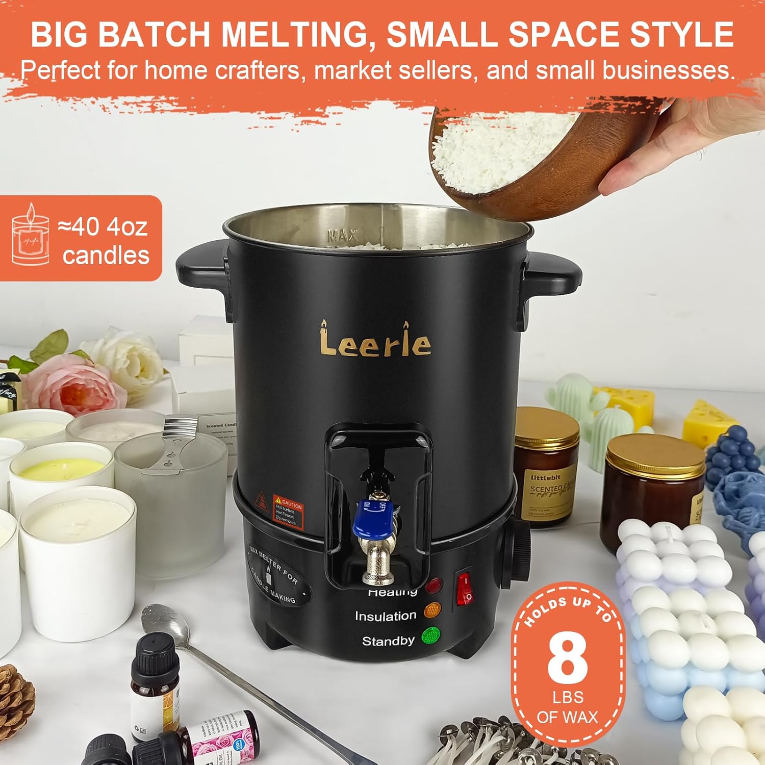 8Lbs Electric Wax Melter for C - Candle Making Kit 리뷰 및 가격