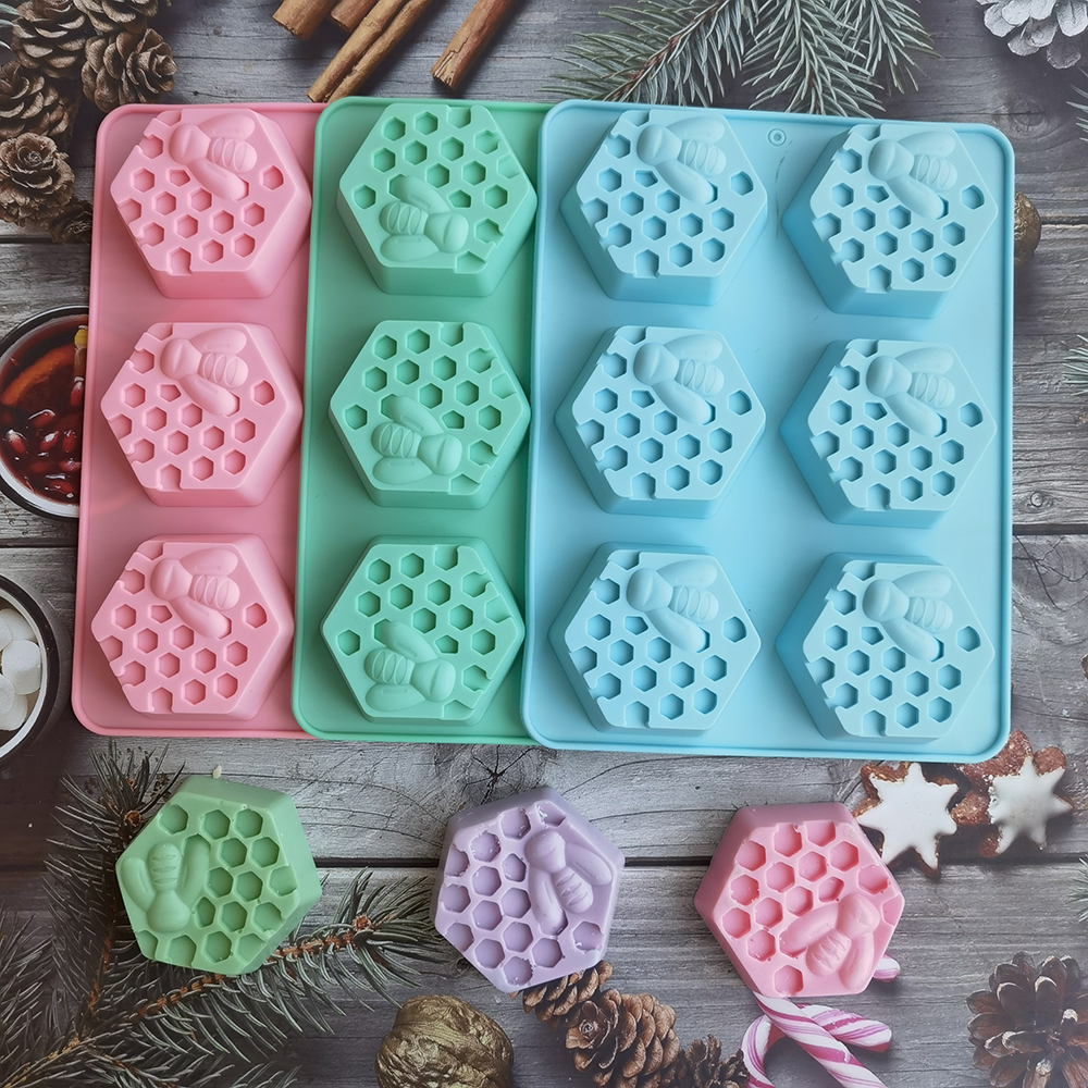 Silicone Hexagonal Bee Soap Mo - Candle Making Reno 리뷰 및 가격