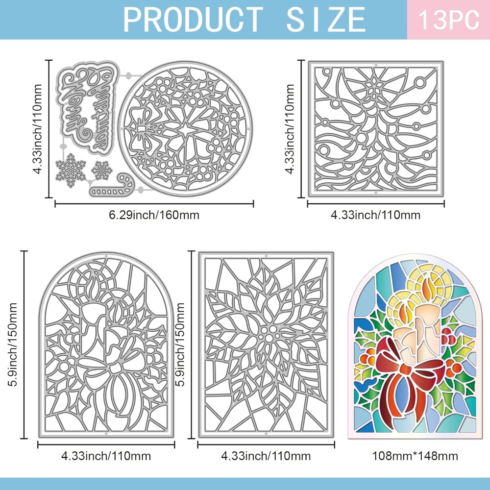 Glass Poinsettia Frame Cutting - Candle Making Glass 리뷰 및 가격