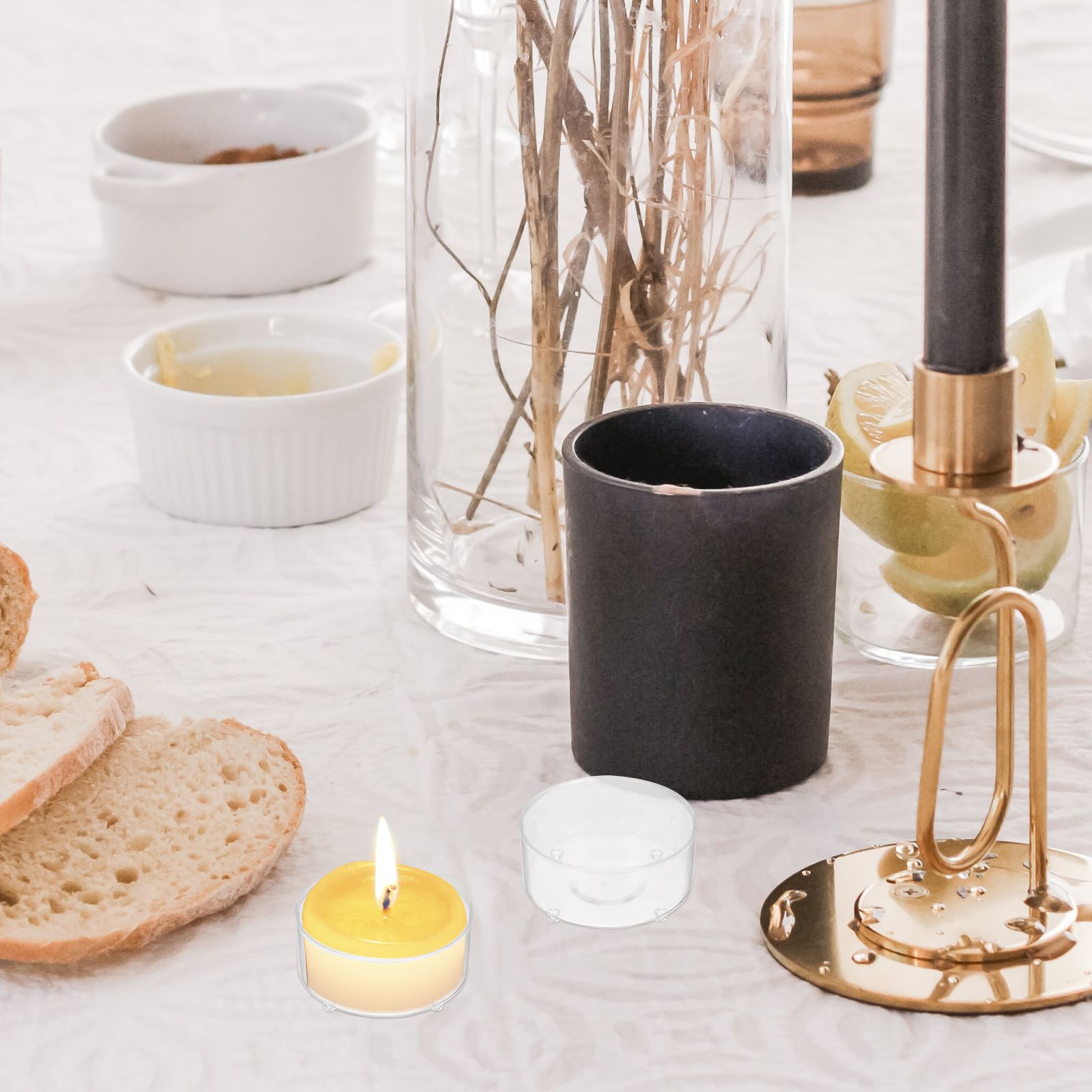 100pcs Plastic Holder Clear Cu - Candle Making Glass 리뷰 및 가격