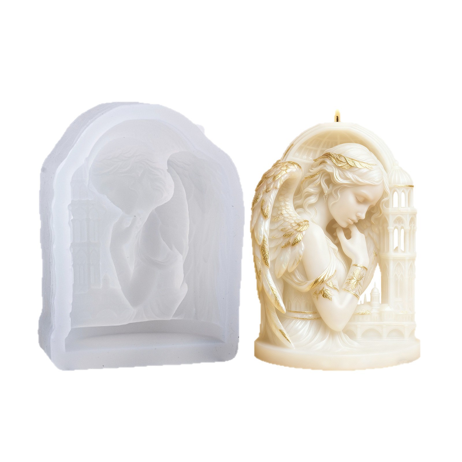 Angel Candle Mold Creative Sce - Candle Making Design 리뷰 및 가격