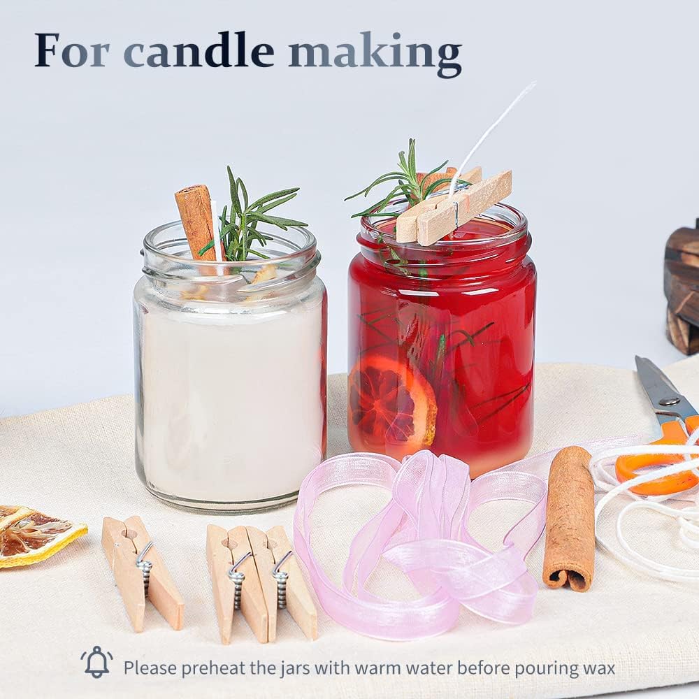 8 oz Small Glass Jars with Air - Candle Making Glass 리뷰 및 가격