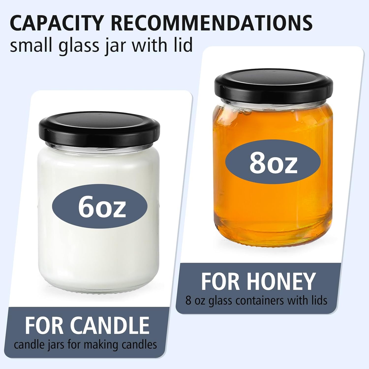 8 oz Small Glass Jars with Air - Candle Making Glass 리뷰 및 가격