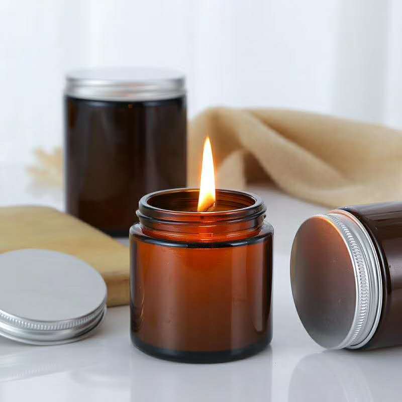 6pc 100/250ml Amber Glass Cand - Candle Making Glass 리뷰 및 가격