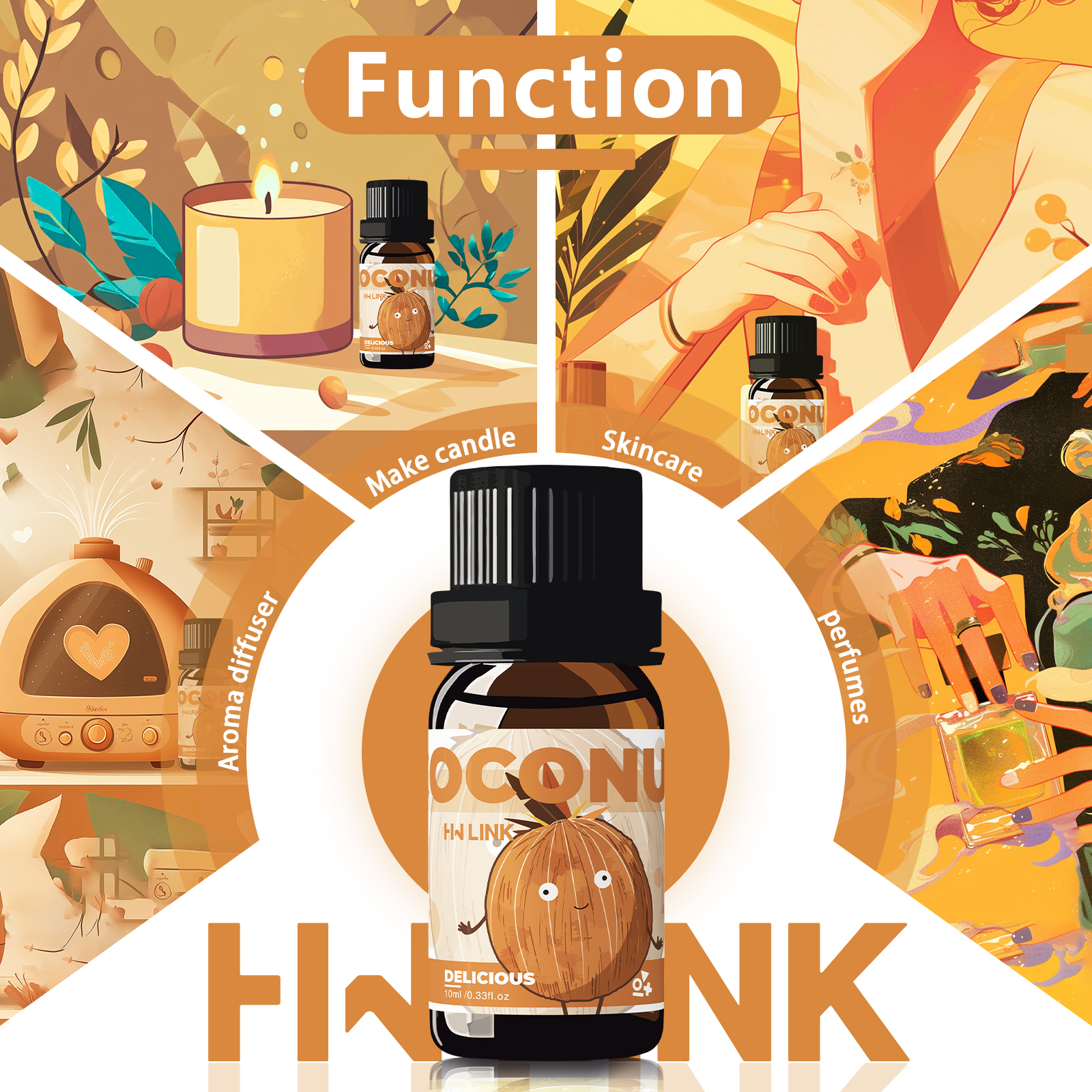 10ml Coconut Essential Oils No - Candle Making Oils 리뷰 및 가격