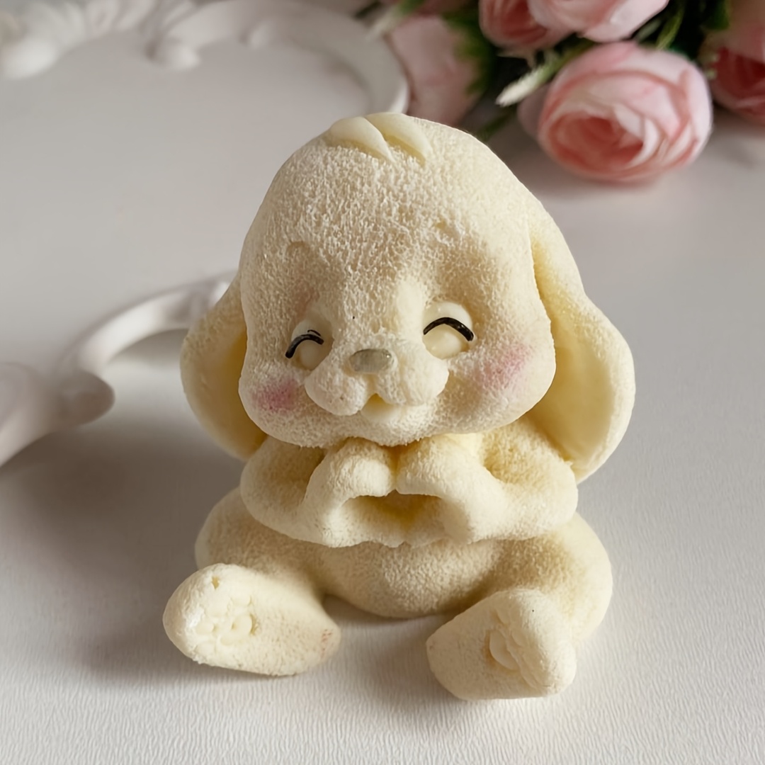 1pc Adorable Rabbit Resin Sili - Candle Making Design 리뷰 및 가격