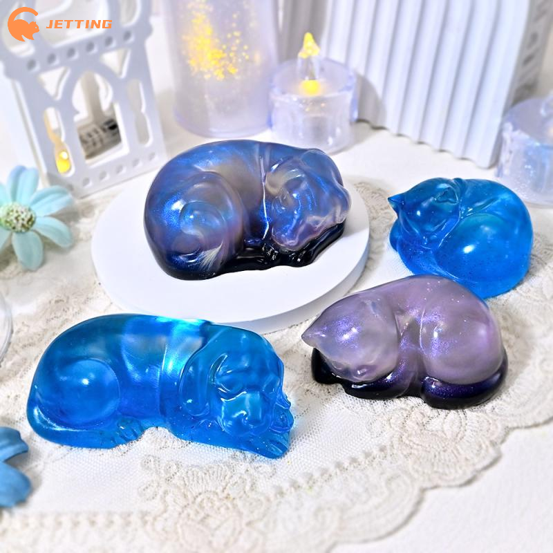1PCS Sleeping Cat Dog Ornament - Candle Making Design 리뷰 및 가격