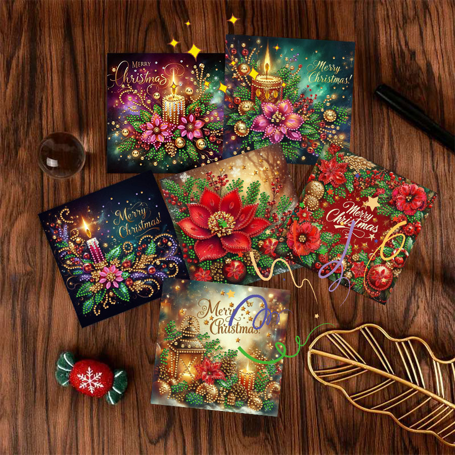 6-piece Christmas diamond pain - Candle Making Design 리뷰 및 가격