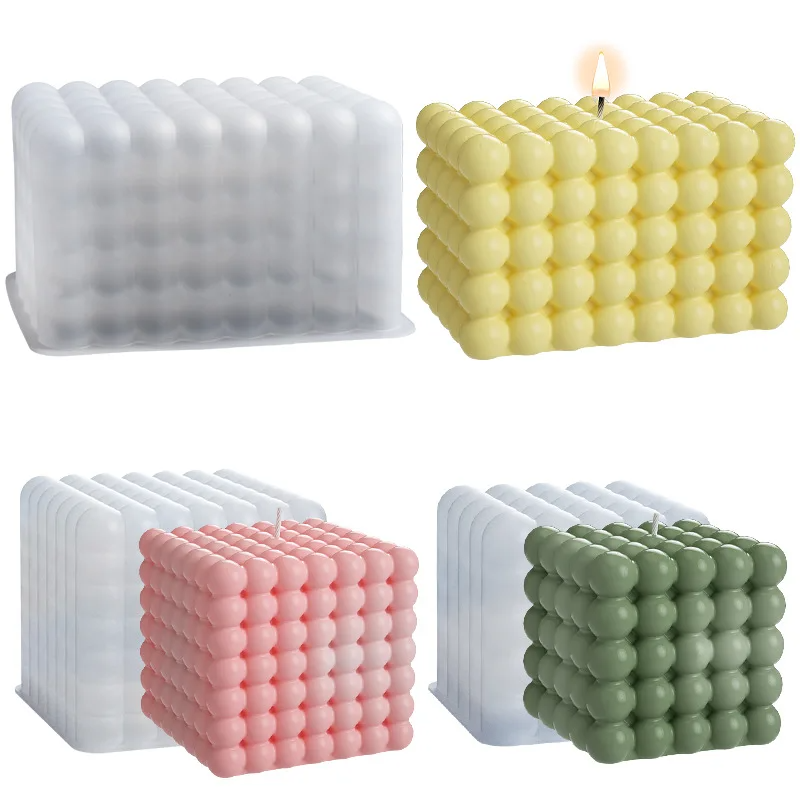 Large Bubble Cube Candles Sili - Candle Making Moulds 리뷰 및 가격