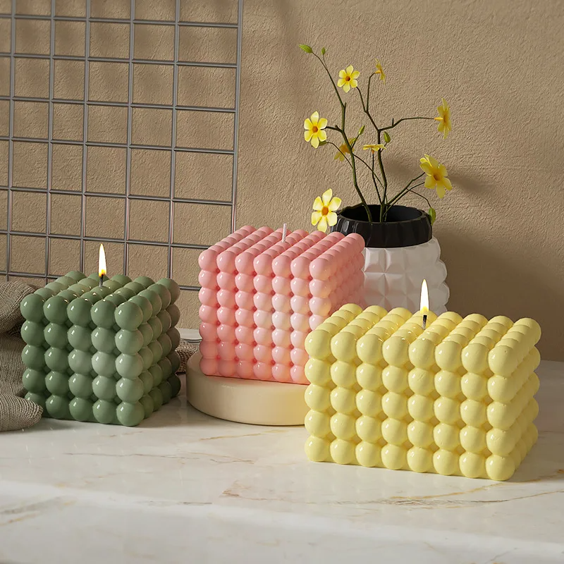 Large Bubble Cube Candles Sili - Candle Making Moulds 리뷰 및 가격