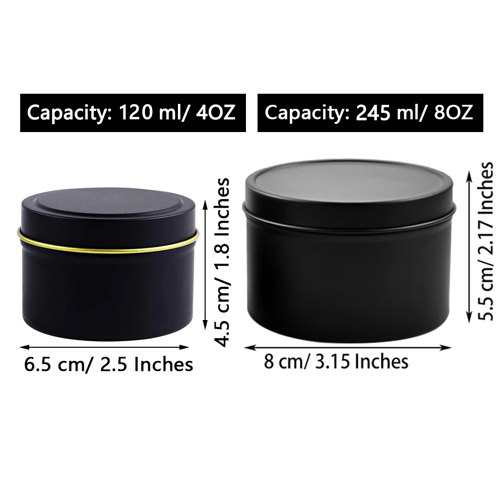 4oz/ 8oz Candle tins with lids - Candle Making Glass 리뷰 및 가격