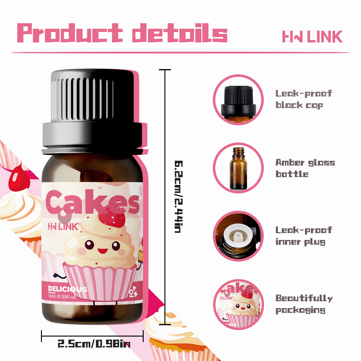 10ml Cakes Essential Oils Perf - Candle Making Oils 리뷰 및 가격