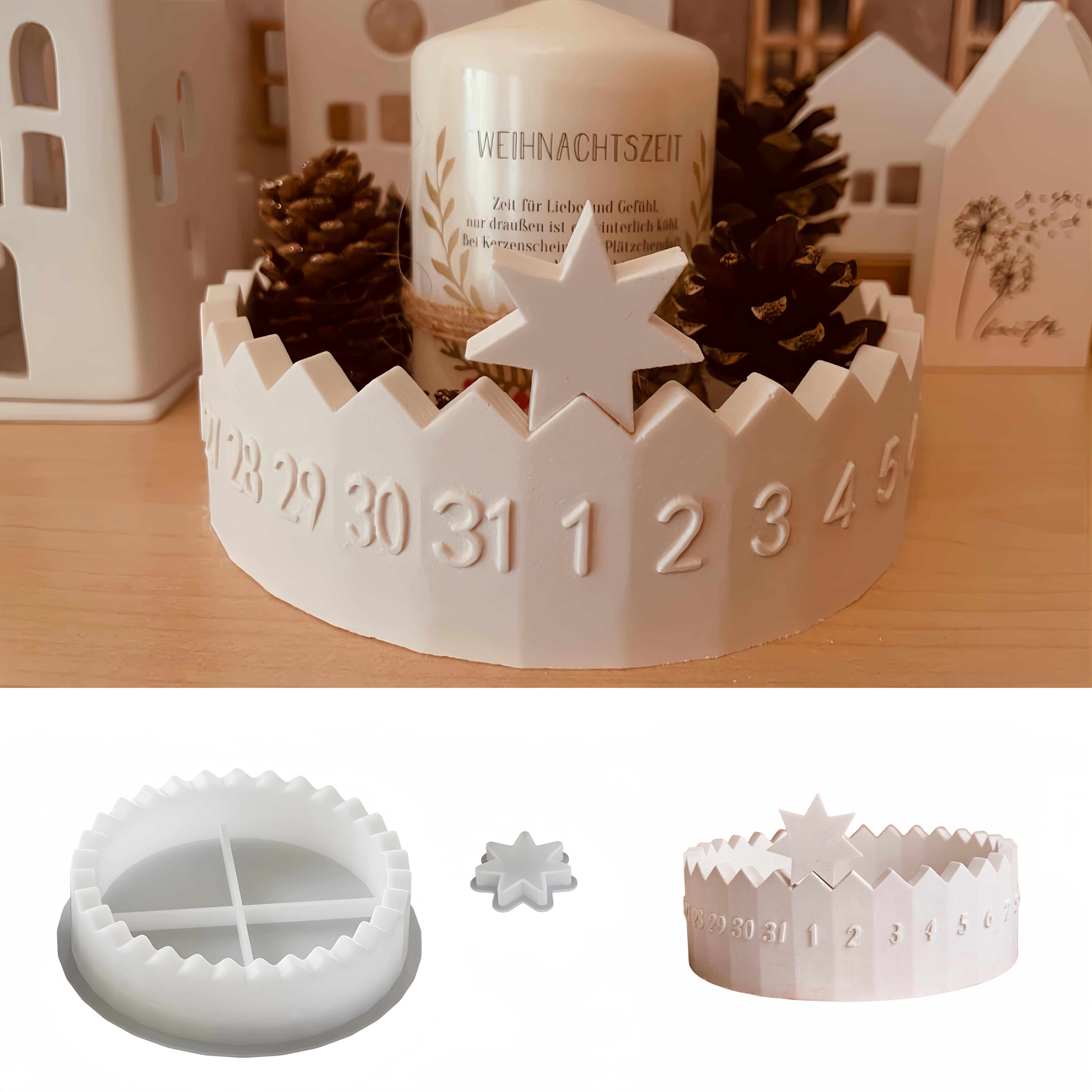 1 set Advent Calendar Silicone - Candle Making Design 리뷰 및 가격