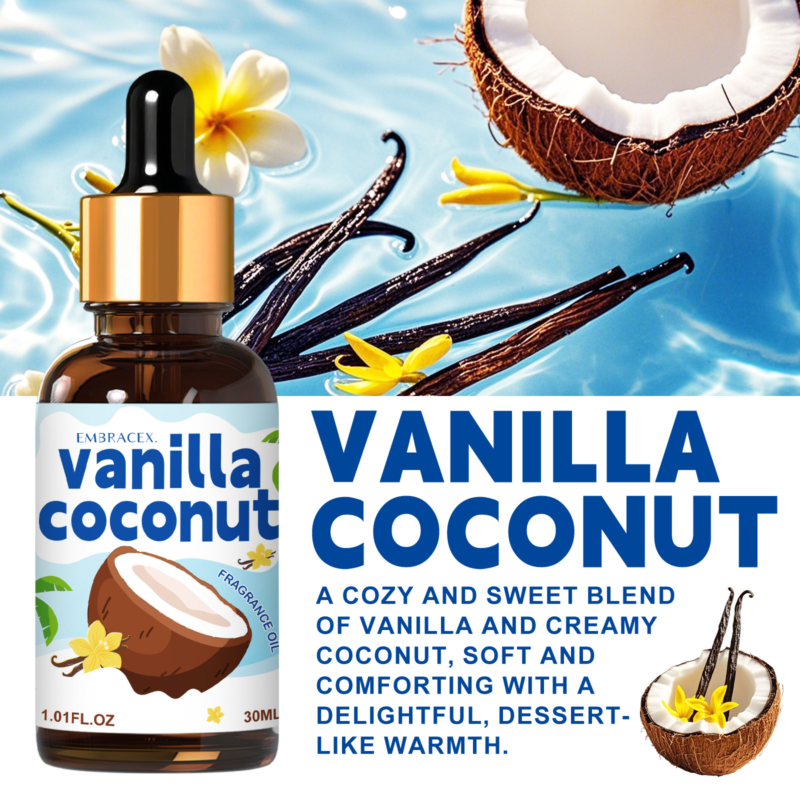 30ml Vanilla Coconut Essential - Candle Making Oils 리뷰 및 가격