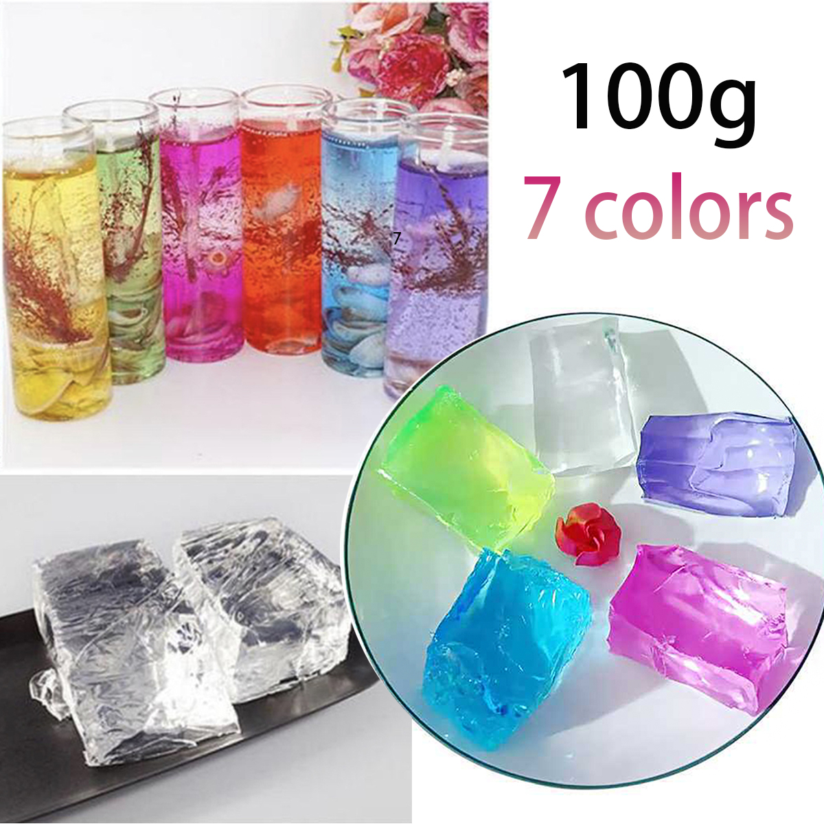 100G 7Colors Jelly Wax DIY Han - Candle Making Reno 리뷰 및 가격