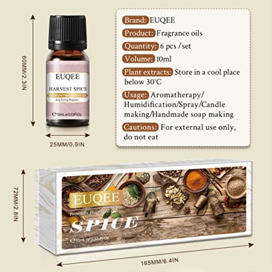 EUQEE 6PCS Spice Autumn Fragra - Candle Making Set 리뷰 및 가격