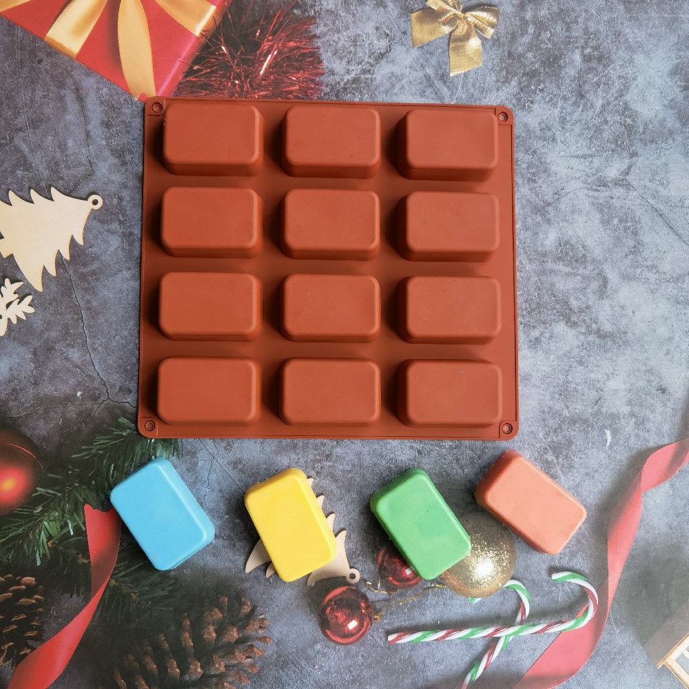 12 Cavity Square Silicone Soap - Candle Making Reno 리뷰 및 가격