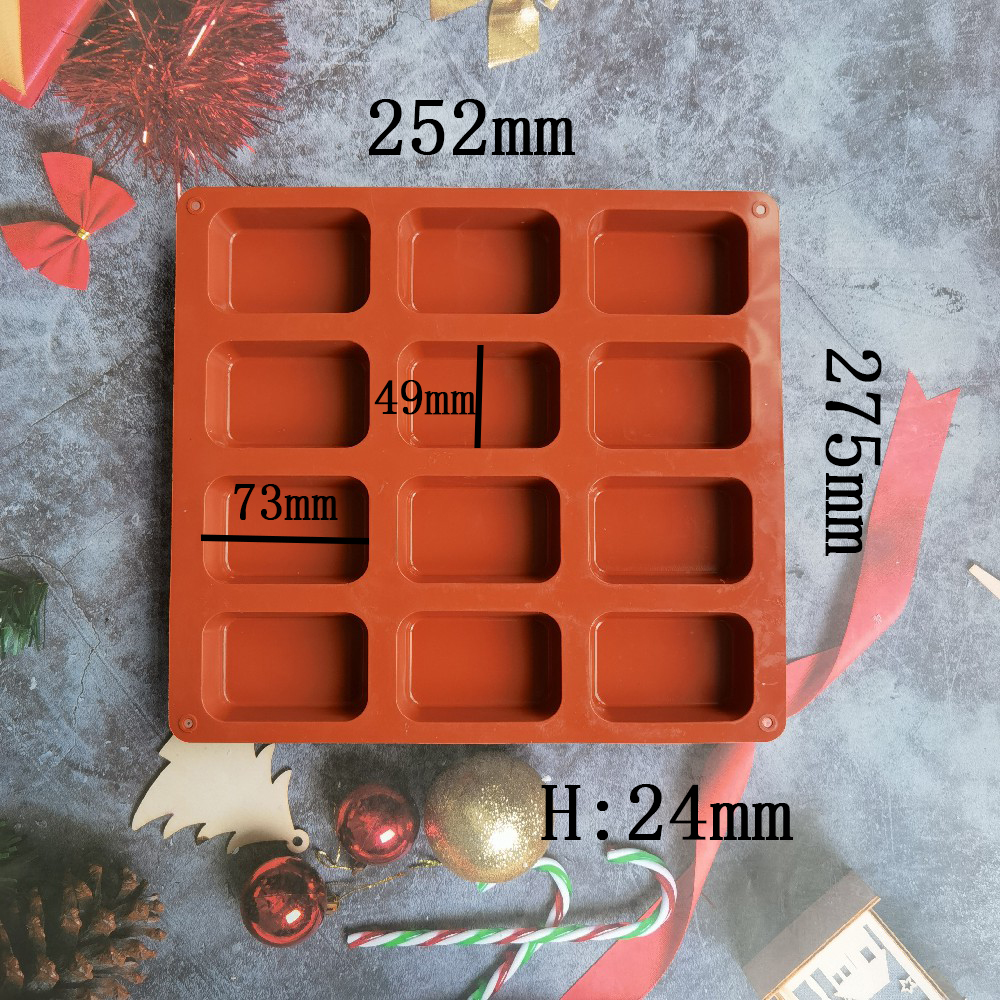 12 Cavity Square Silicone Soap - Candle Making Reno 리뷰 및 가격