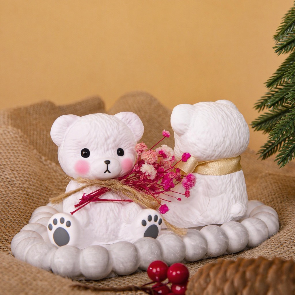 3PCS Couple Bear Silicone Mold - Candle Making Set 리뷰 및 가격