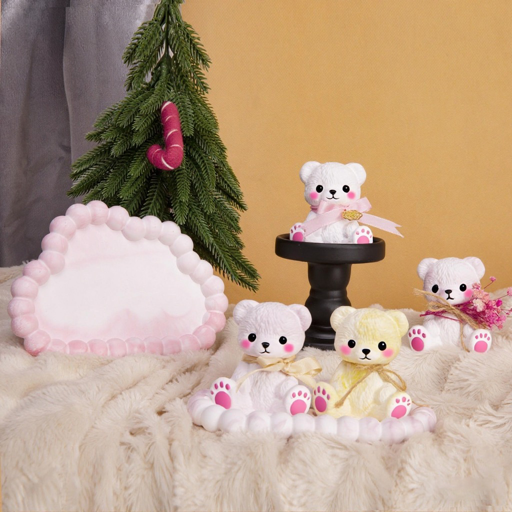 3PCS Couple Bear Silicone Mold - Candle Making Set 리뷰 및 가격