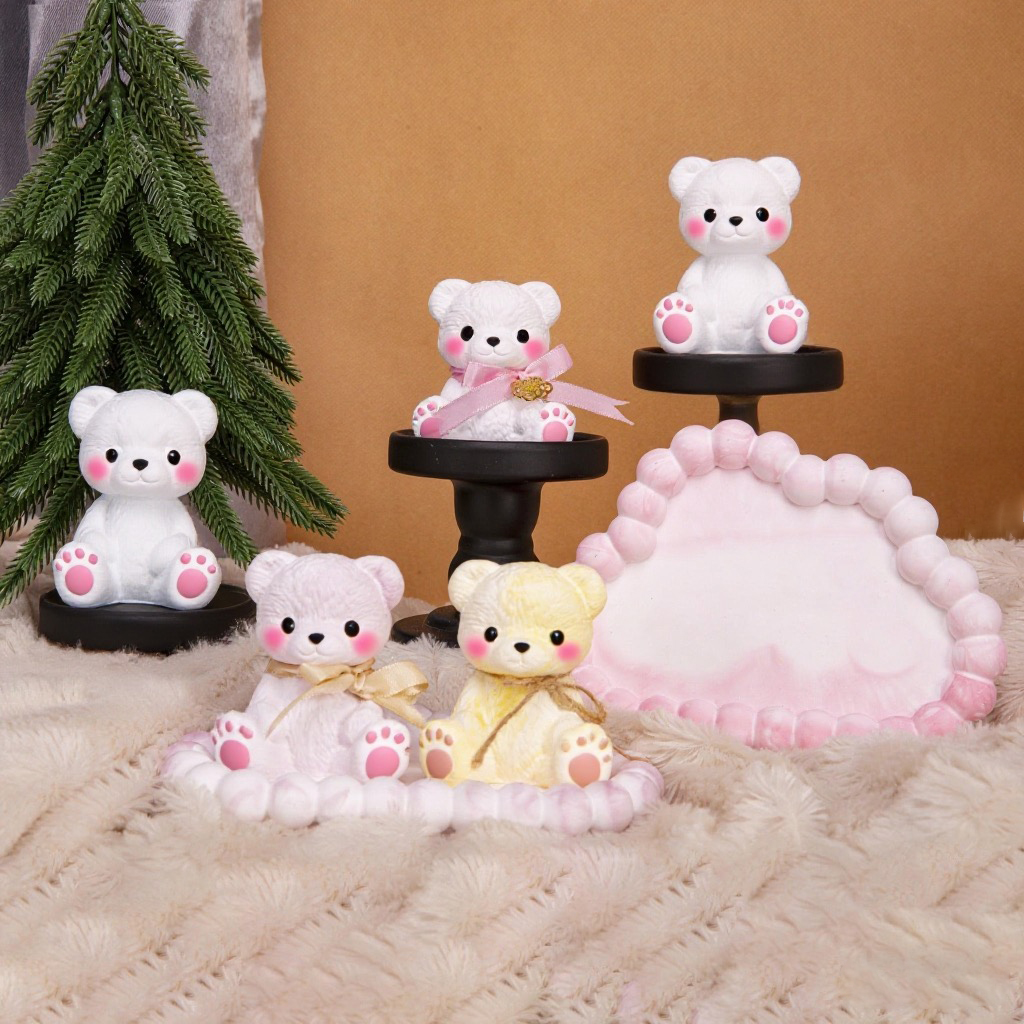 3PCS Couple Bear Silicone Mold - Candle Making Set 리뷰 및 가격