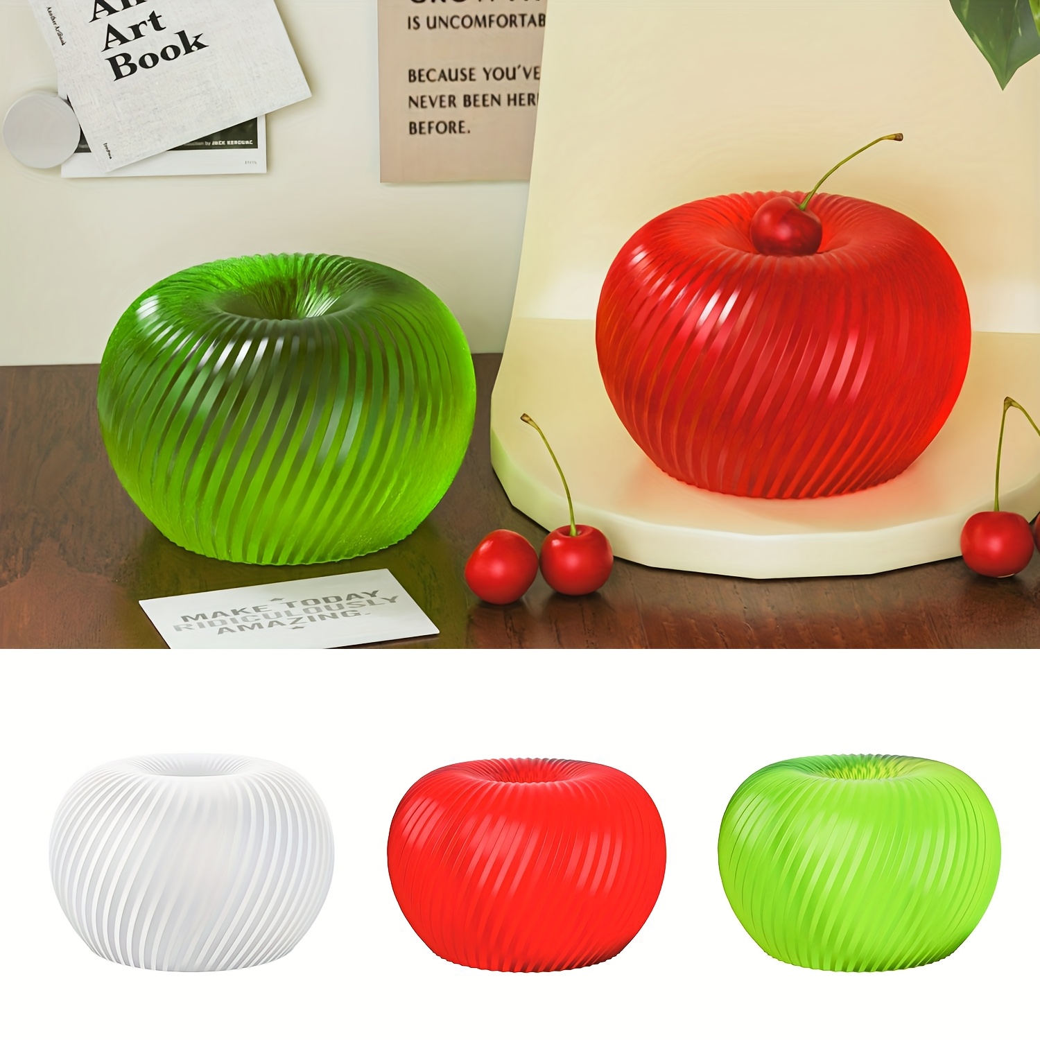 A trendy red apple silicone mo - Candle Making Design 리뷰 및 가격