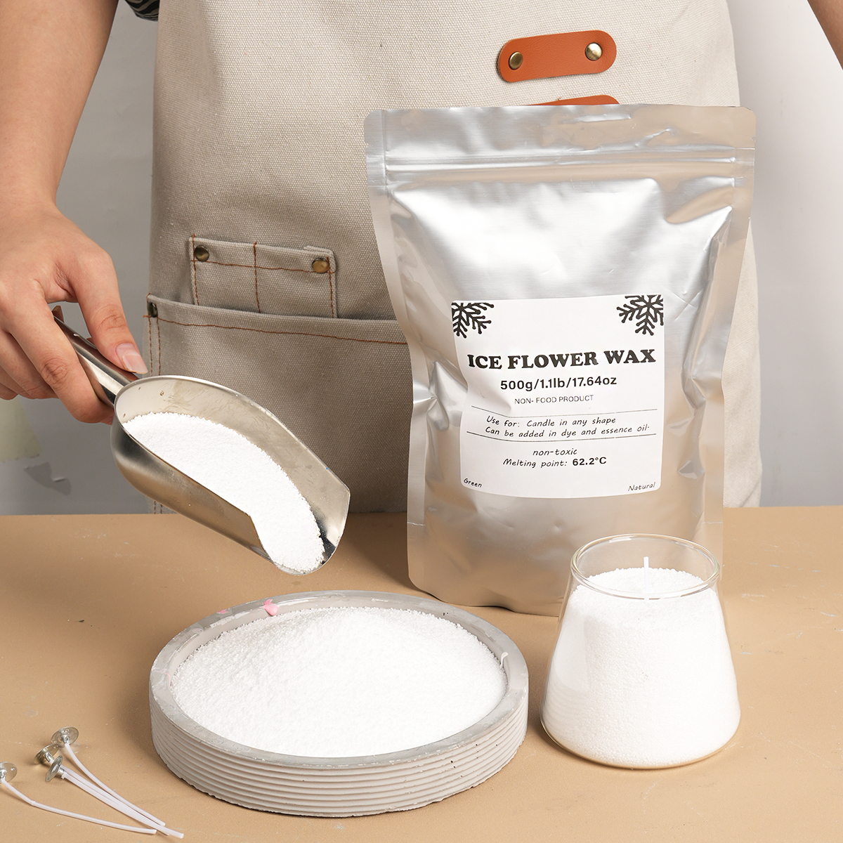 500g/1000g White Sand Wax Ice  - Candle Making Reno 리뷰 및 가격