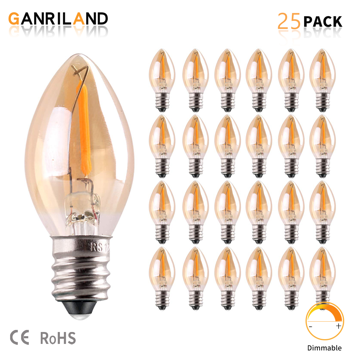 GANRILAND LED Night Light Bulb - Uv Inhibitor Candle 리뷰 및 가격