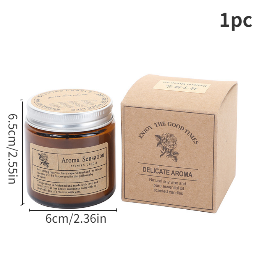 1pc Brown Glass Cup Aromathera - Candle Making Glass 리뷰 및 가격