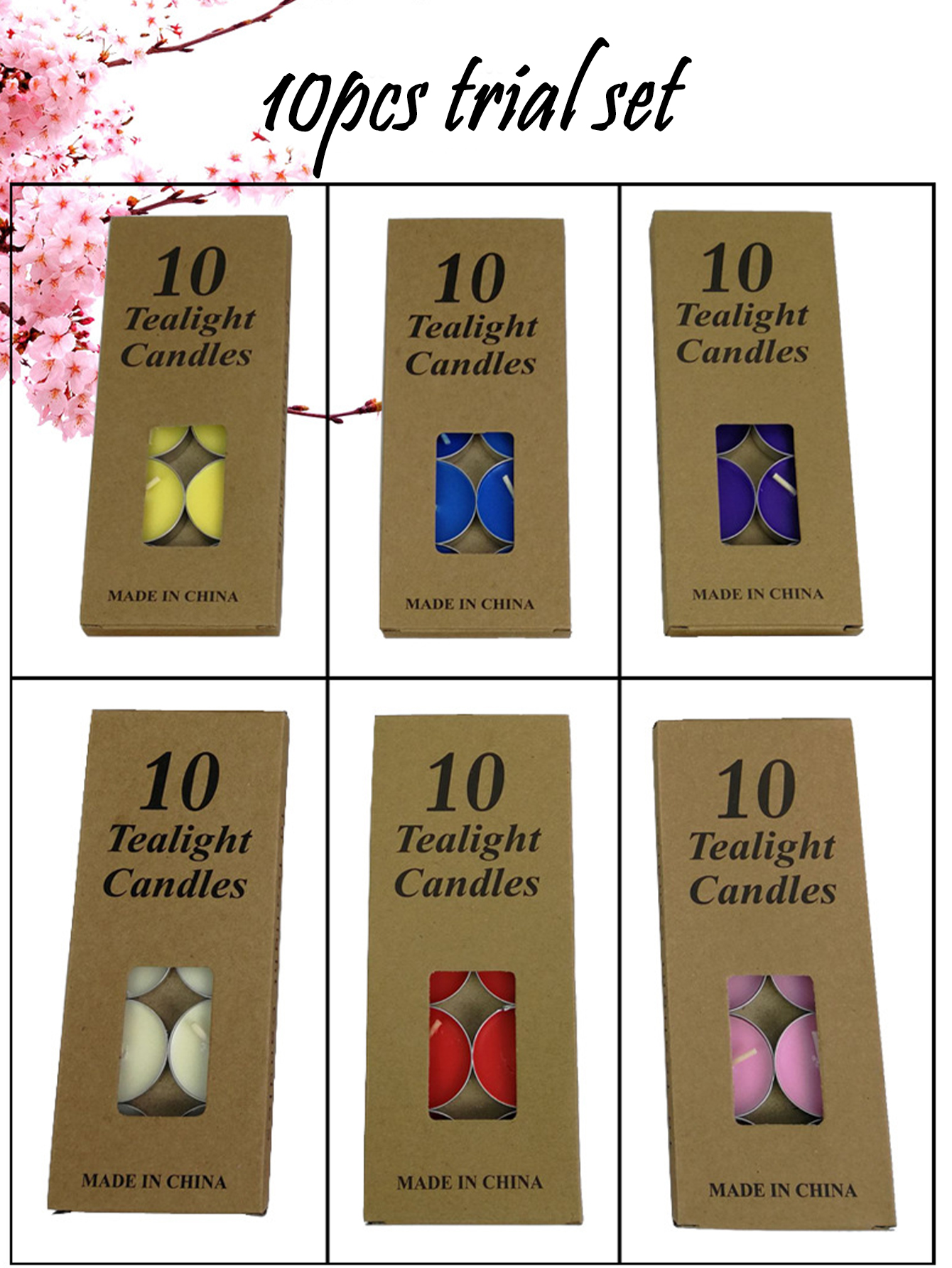 10 pieces of non-fire-varnish  - Uv Inhibitor Candle 리뷰 및 가격