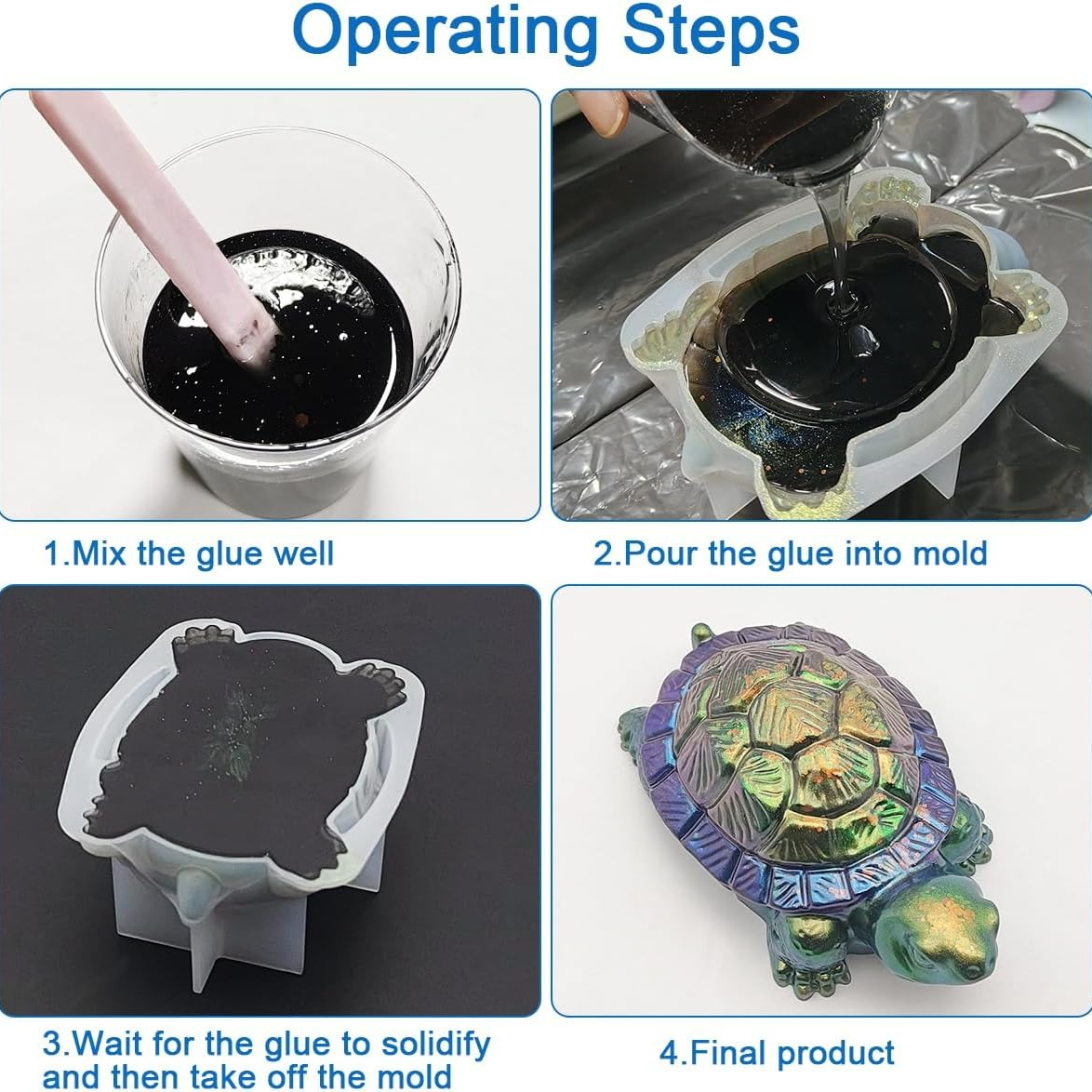 3D Tortoise Resin Molds Thick  - Candle Making Design 리뷰 및 가격