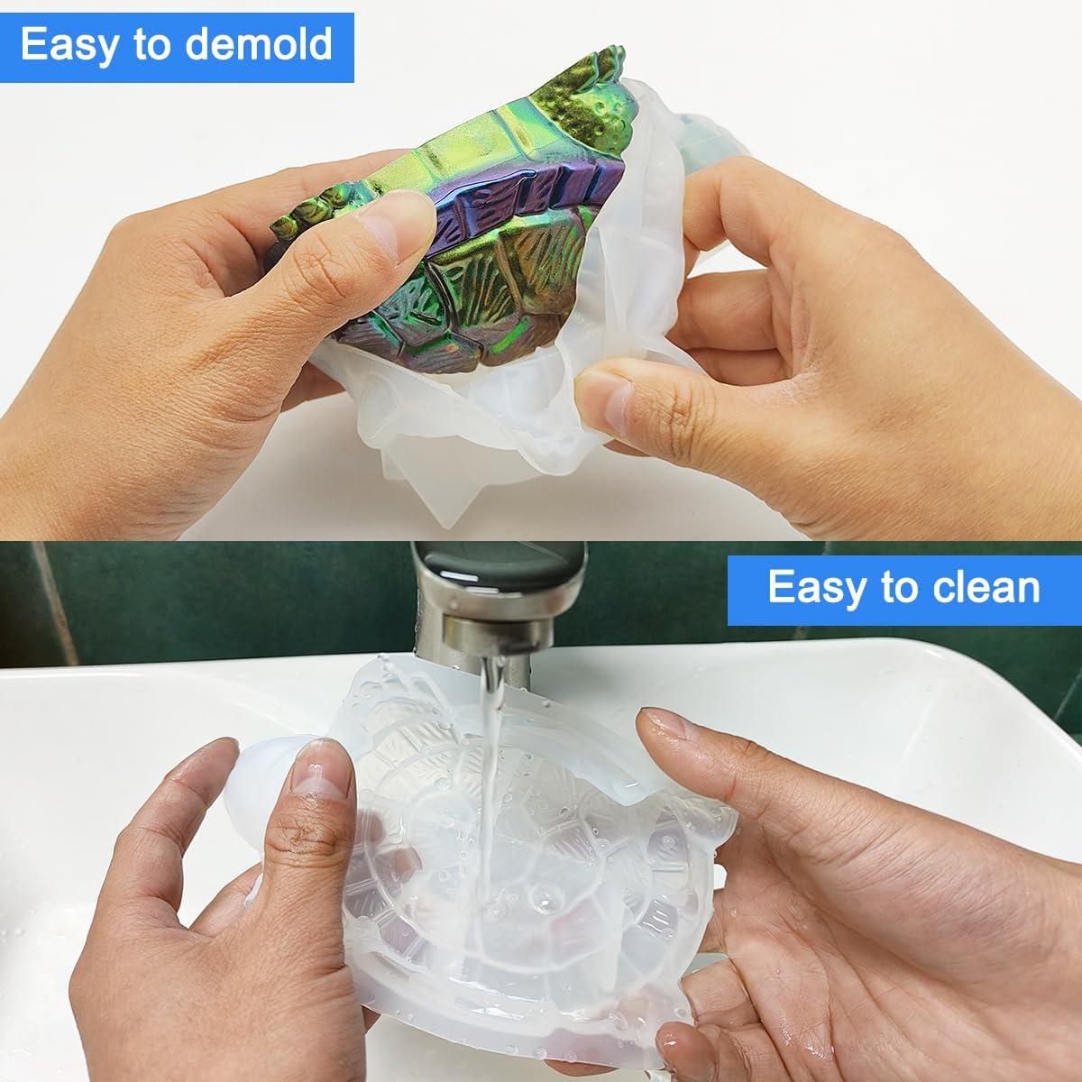 3D Tortoise Resin Molds Thick  - Candle Making Design 리뷰 및 가격