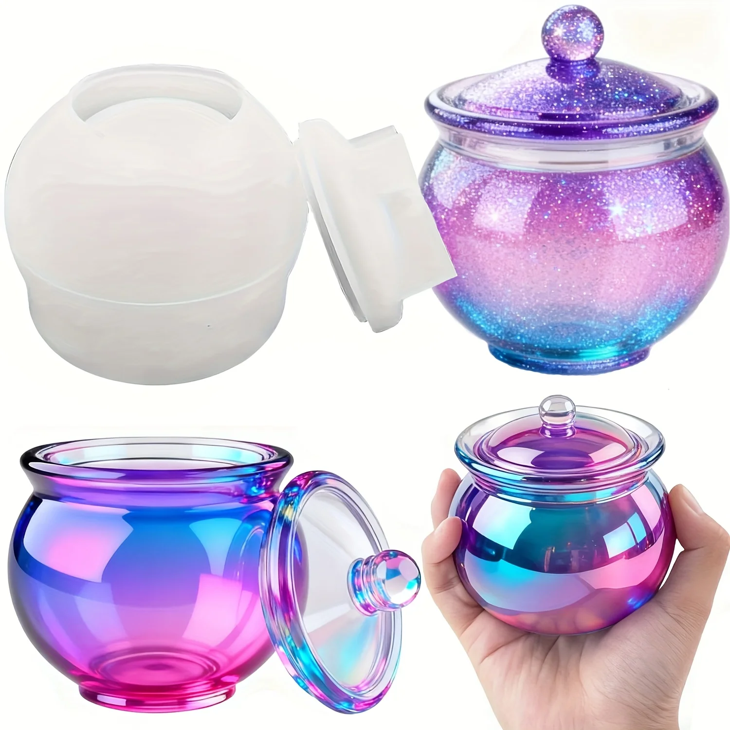 1 set of round resin can molds - Candle Making Design 리뷰 및 가격